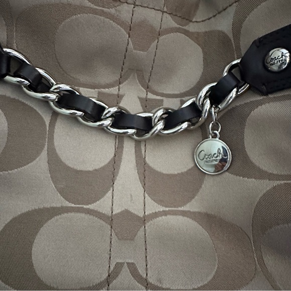 Coach Signature Convertible Crossbody/Shoulder Bag Tan Brown H1149 F18862 - Picture 6 of 16